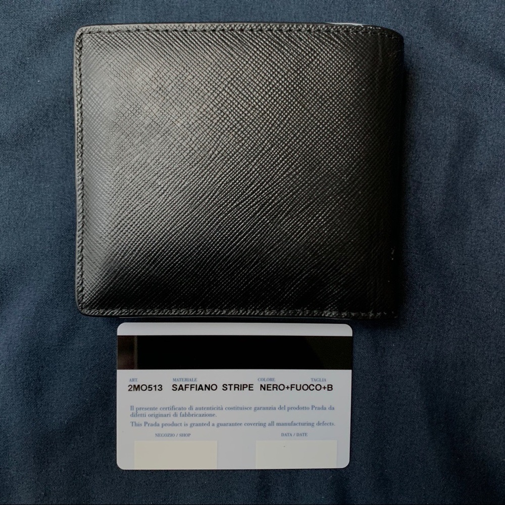 Men’s Prada Saffiano Leather 8 Card Wallet - Picture 2 of 3